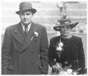 Huwelijksfoto Norbartus Doornhein en Johanna Jannetje Kreeft